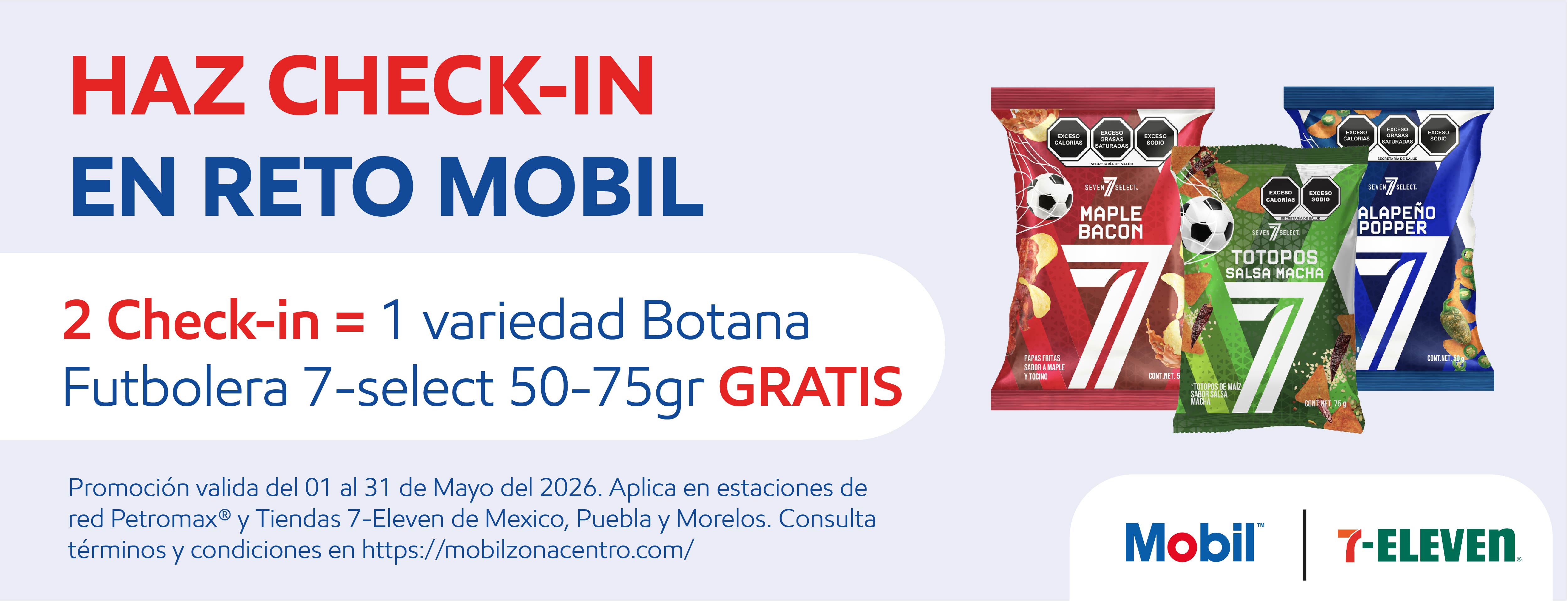 Cupón Mobil Zona Centro y 7-Eleven